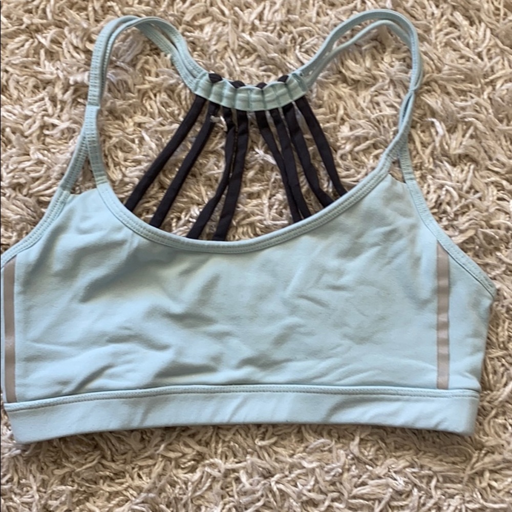 Sea foam green sports bra